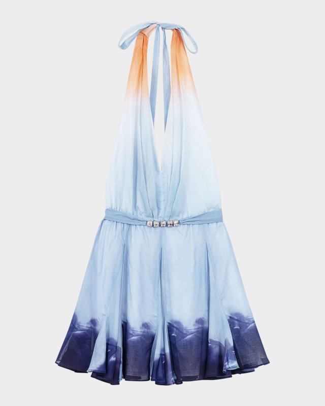Riciela Tie-Dye Halter Mini Dress